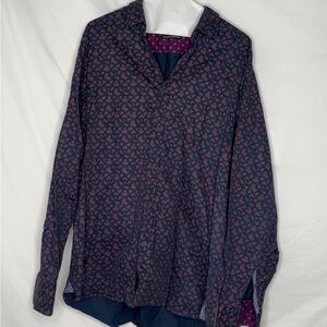 Visconti Uomo Floral Long Sleeve Shirt